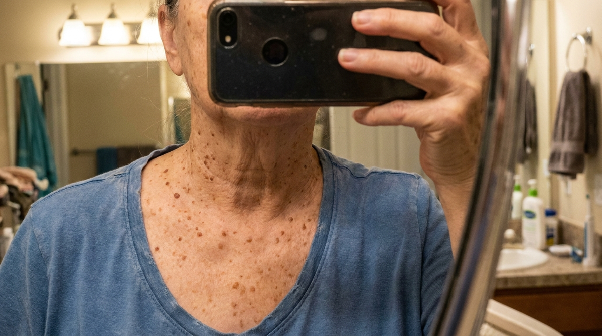 Photo de femme au miroir
