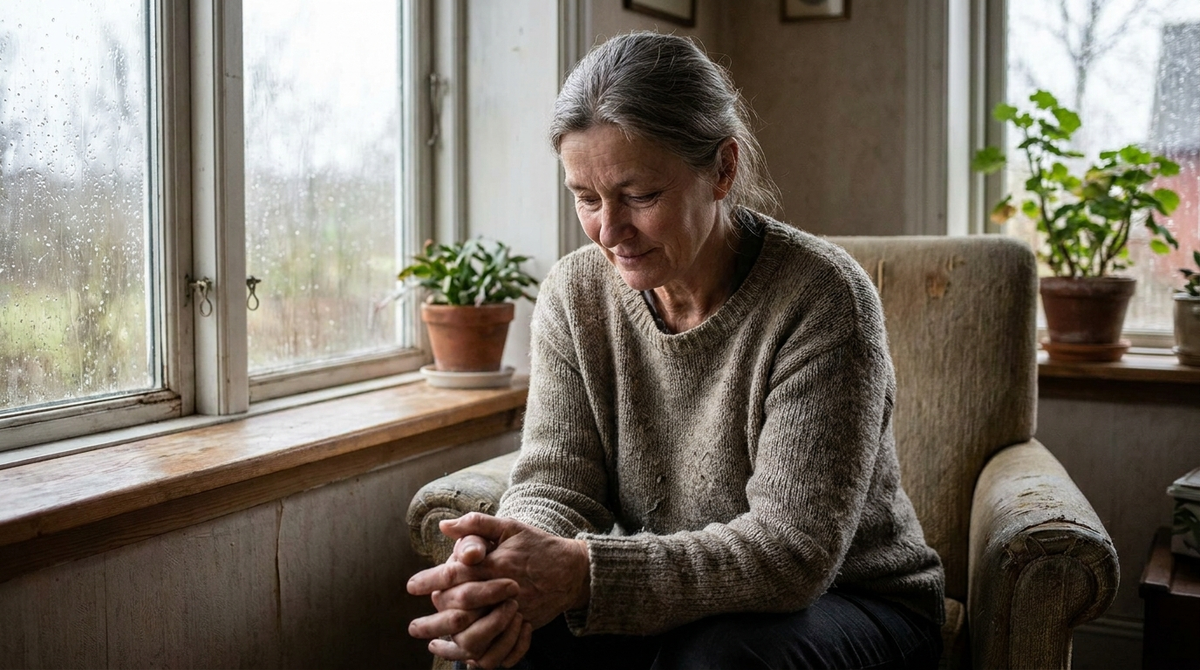 Femme près d'une fenêtre